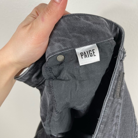 PAIGE Hoxton Straight Ankle Half & Half Sz 26" In Storm Black/ Pebble - Picture 13 of 16